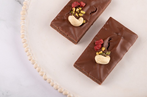 [HP569] Prémium vegán brownie francia csokoládéból - tejtermék, hozzáadott cukor- és gluténmentes (25-35g)